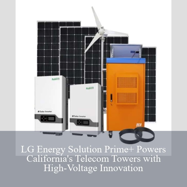 LG Energy Solution Prime+ Powers California's Telecom Towers with High-Voltage Innovation